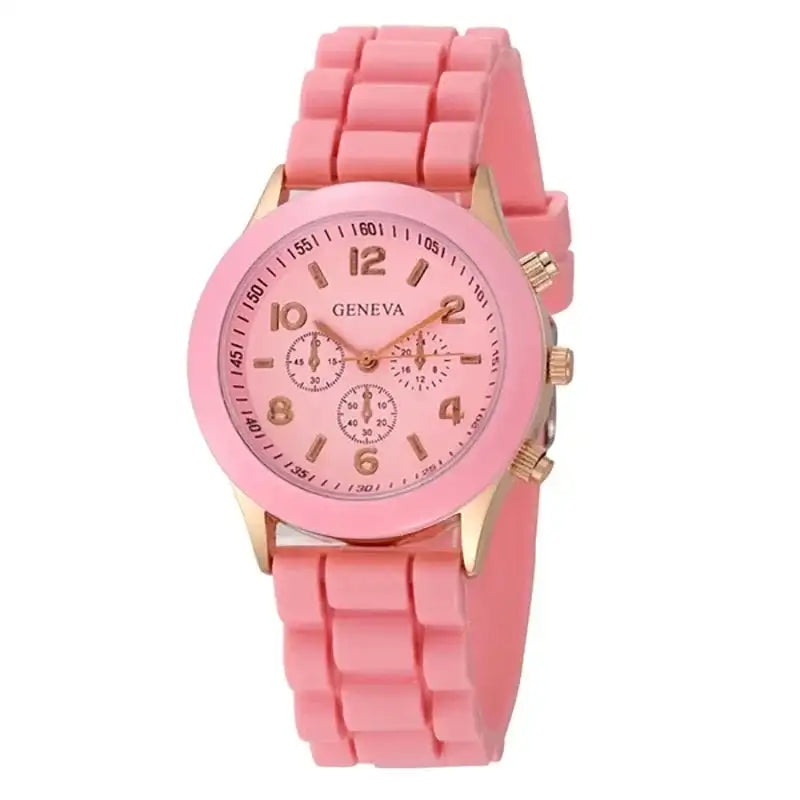 Watch Hot Sales Geneva Brand Silicone Women Watch Ladies Fashion Dress Quartz Wristwatch Female Watch Montre Relogio Feminino - Lootquake