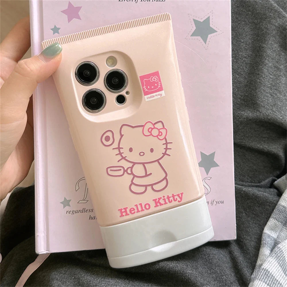 Estuche para teléfono con crema facial estereoscópica