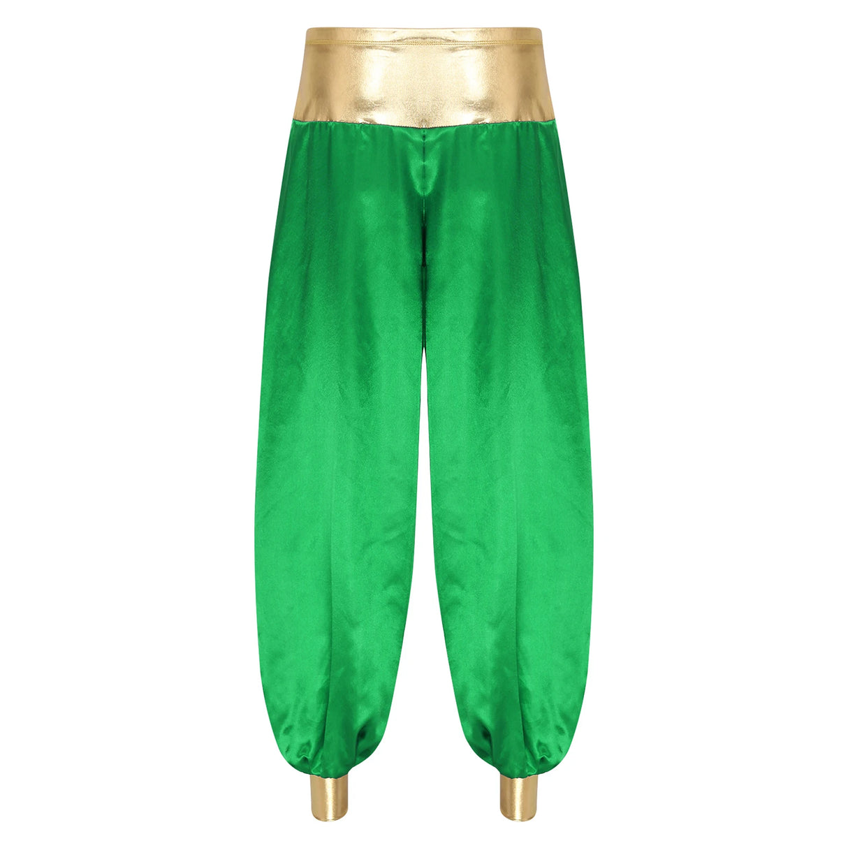 Halloween Men Arabian Indian Prince Cosplay Costume Stain Shiny Harem Trousers Arab Costume Carnival Dress Up Lantern Long Pants