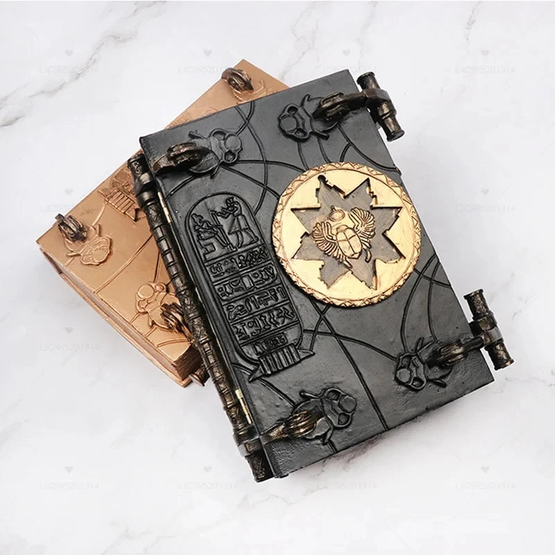 The Book of The Dead Ancient Egypt Home Decor Magic Book Mummy Prop Handcraft Resin Ornament Halloween Easter Desktop Decoration - Lootquake