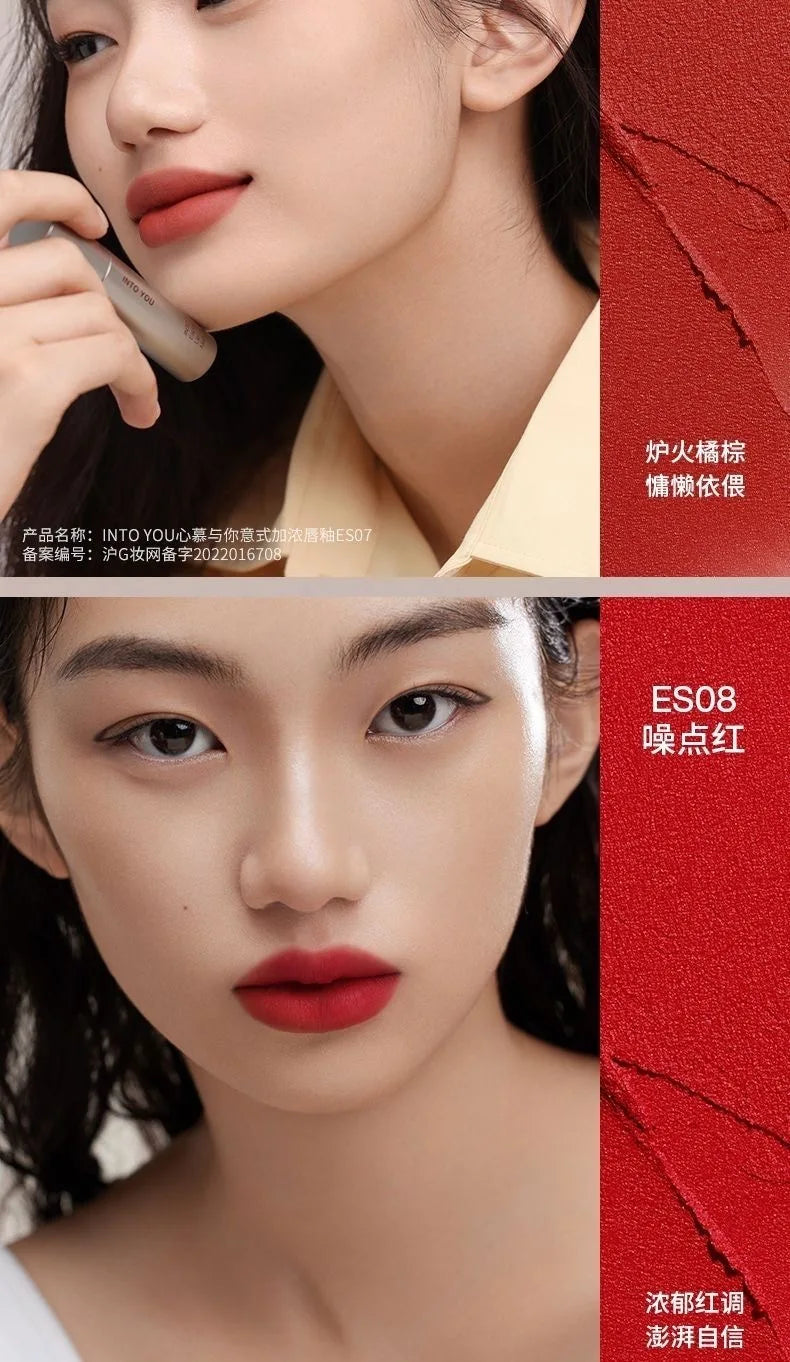 Rouge à lèvres mat INTOYOU, argile à lèvres longue tenue, brillant à lèvres velours waterproof, non fondant, non collant, maquillage expresso pour les lèvres