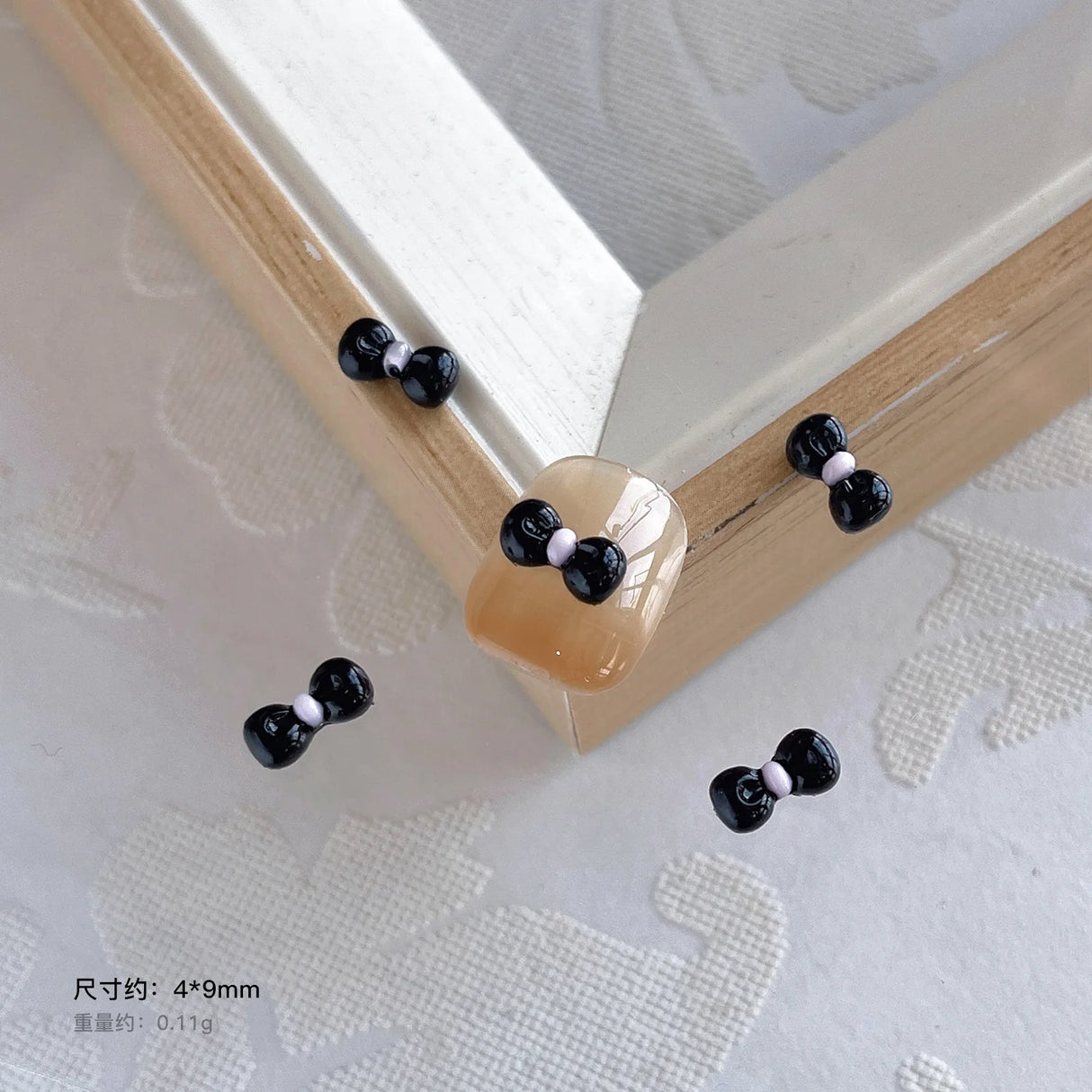 20Pcs Sanrioed Summer Beach Hello Kittys Nail Accessories Cartoon Black Skin Resin Charms Diy Girl Gift Nail Decoration - Lootquake