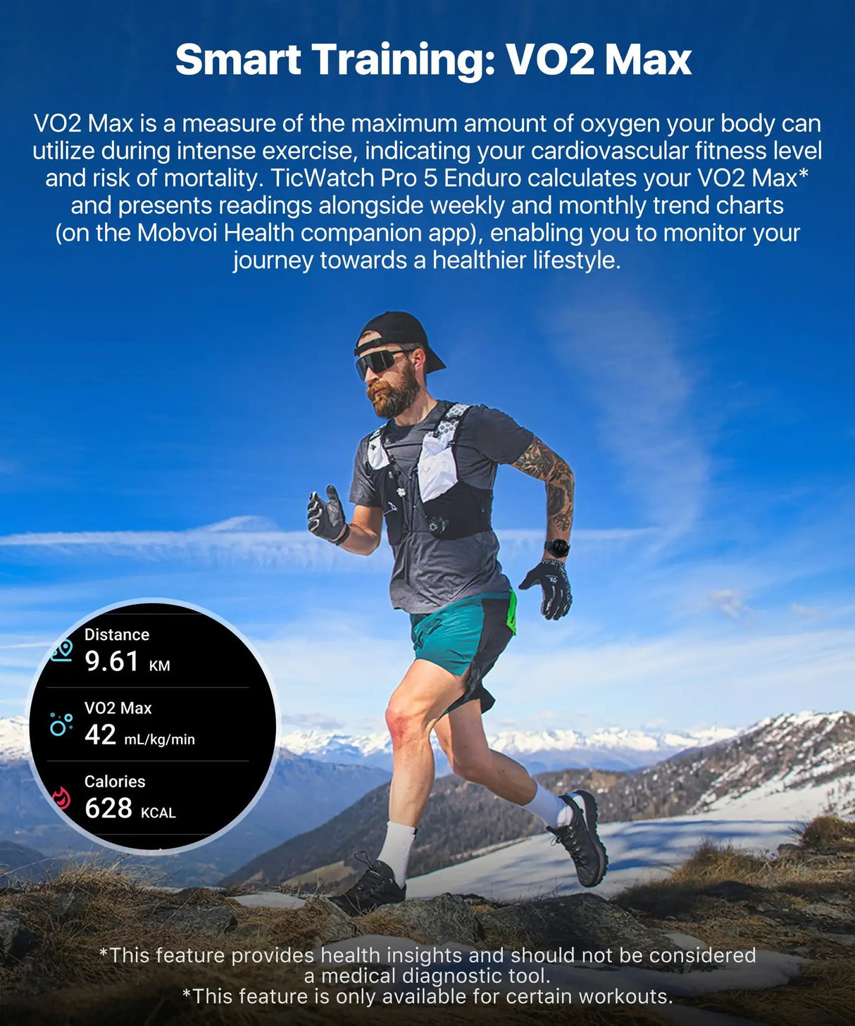 TicWatch Pro 5 Enduro Wear OS Smartwatch for Men 90Hrs Battery 110+ Workout Modes 7/24 Heart Rate Compass and Android Compatible - Lootquake