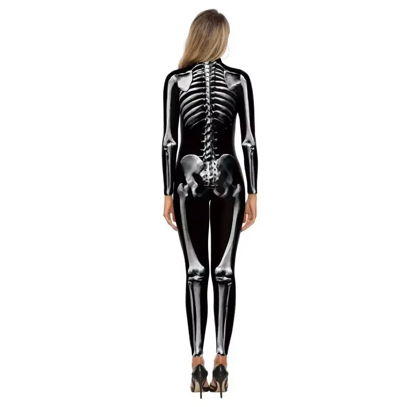 Skeleton Bodysuit High Elastic