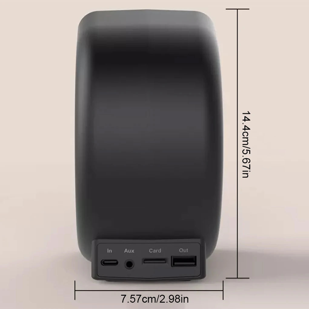 3 In 1 Wireless Bluetooth Speaker Fashion Portable Outdoor Speaker with LED Display Alarm Clock and Fast Charger