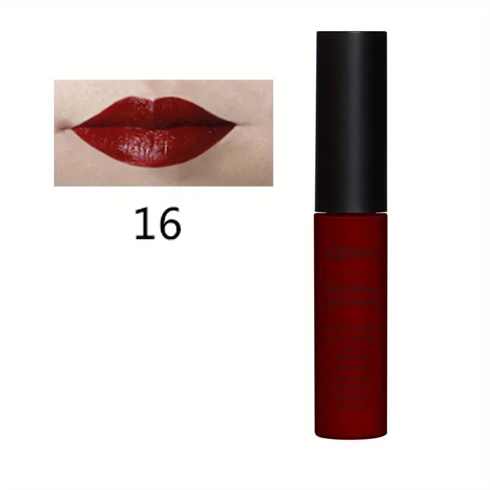 Rouge à lèvres mat et volumateur luxueux – Waterproof, longue tenue, 20 teintes variées | Cadeau idéal pour la Saint-Valentin