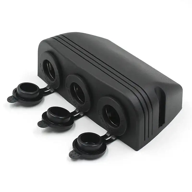 3 In 1 Tent Type 12-24V Cigarette Lighter Power Sockets Combination Automotive Accessory Outlet for Car Rv Truck Marine Boat - Lootquake
