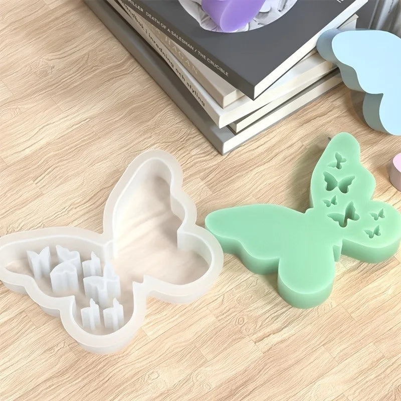 Butterfly Shaped Candle Ornament Silicone Mold DIY Gypsum Cement Concrete Easter Home Decoration Resin Mold Handicrafts Casting - Lootquake