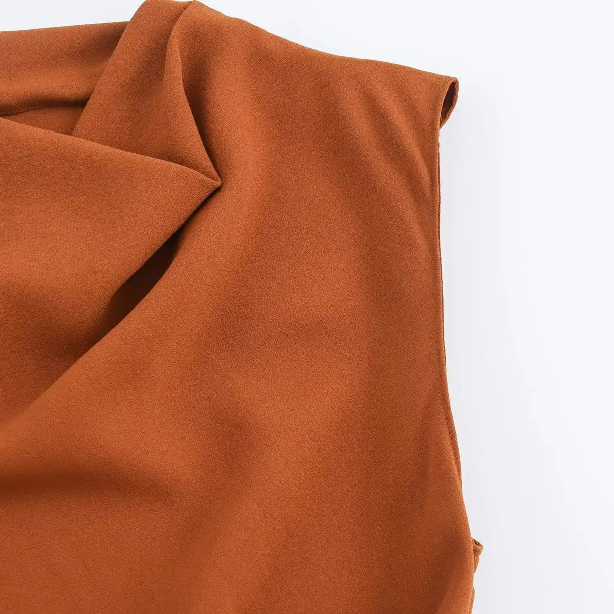 TRAFZA Women's Autumn New Fashion Versatile Belted Midi Slim Long Dress Female Elegant High Street Sleeveless Casual Dress Mujer - Lootquake