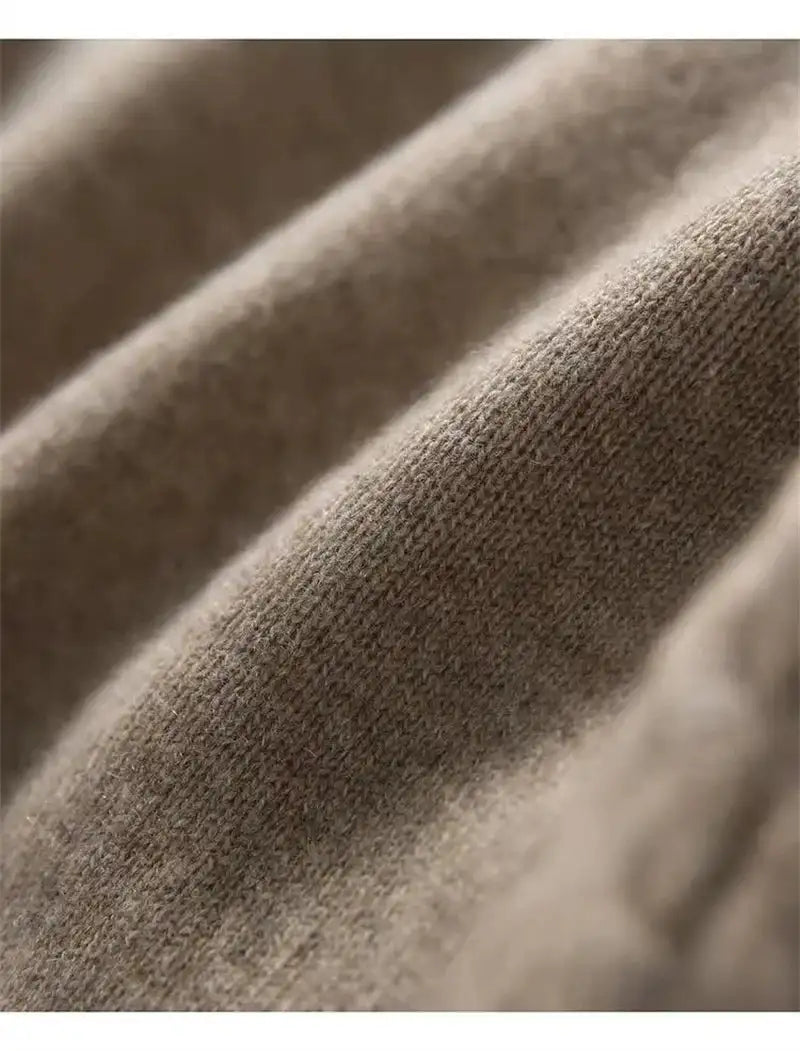 Korean French Style Cashmere Sweater Ladies Wool Windbreaker Cardigan New Autumn Winter Women Knitted Sweater Long Cardigan Coat - Lootquake