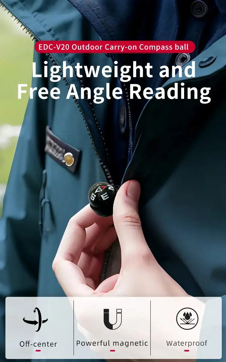 Kanpas Outdoor compass ball/ Mini innovative Compass ball for camping, backpacking, hiking/ EDC-V20 - Lootquake