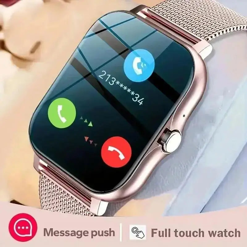2024 Smart Watch Android Phone 1.44'' Inch Color Screen Bluetooth Call Blood Oxygen/Pressure Monitoring Smart Watch Women Men - Lootquake