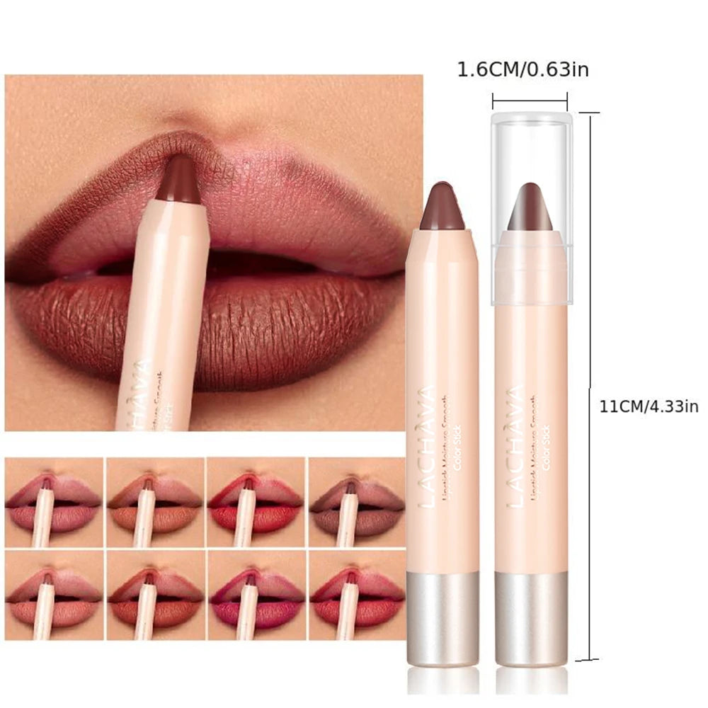 Long Lasting Hydrating Lipstick - Natural Look, Creamy Texture, All Skin Types Compatible, High Pigment Range with Brown, Moistu