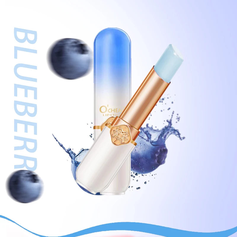 Rouge à lèvres O'CHEAL Color Fruit Pêche Baume à lèvres changeant de température Hydratant Imperméable Longue durée Hydrate Baume à lèvres