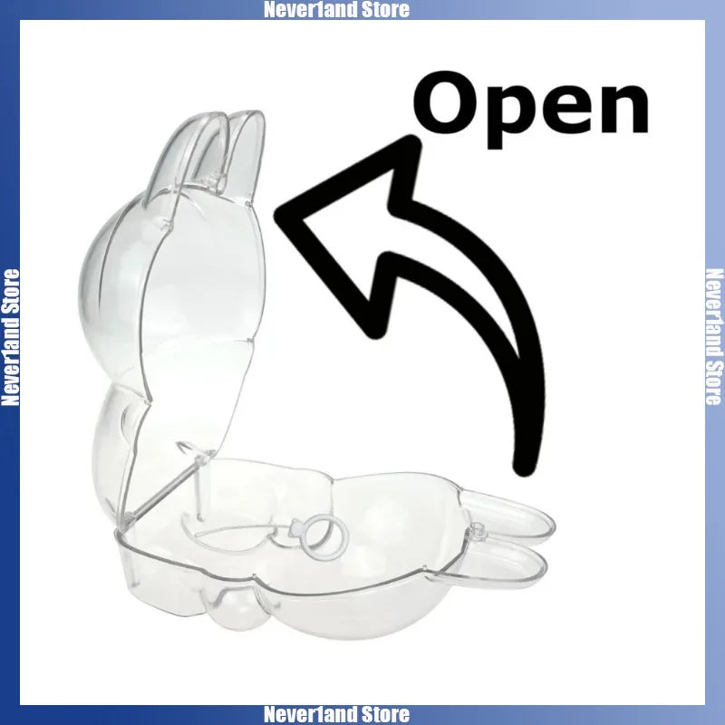 Housse de protection transparente Labubu pour jouets en peluche, sac de présentation pour poupées Labubu I II, mini boîte de rangement portable