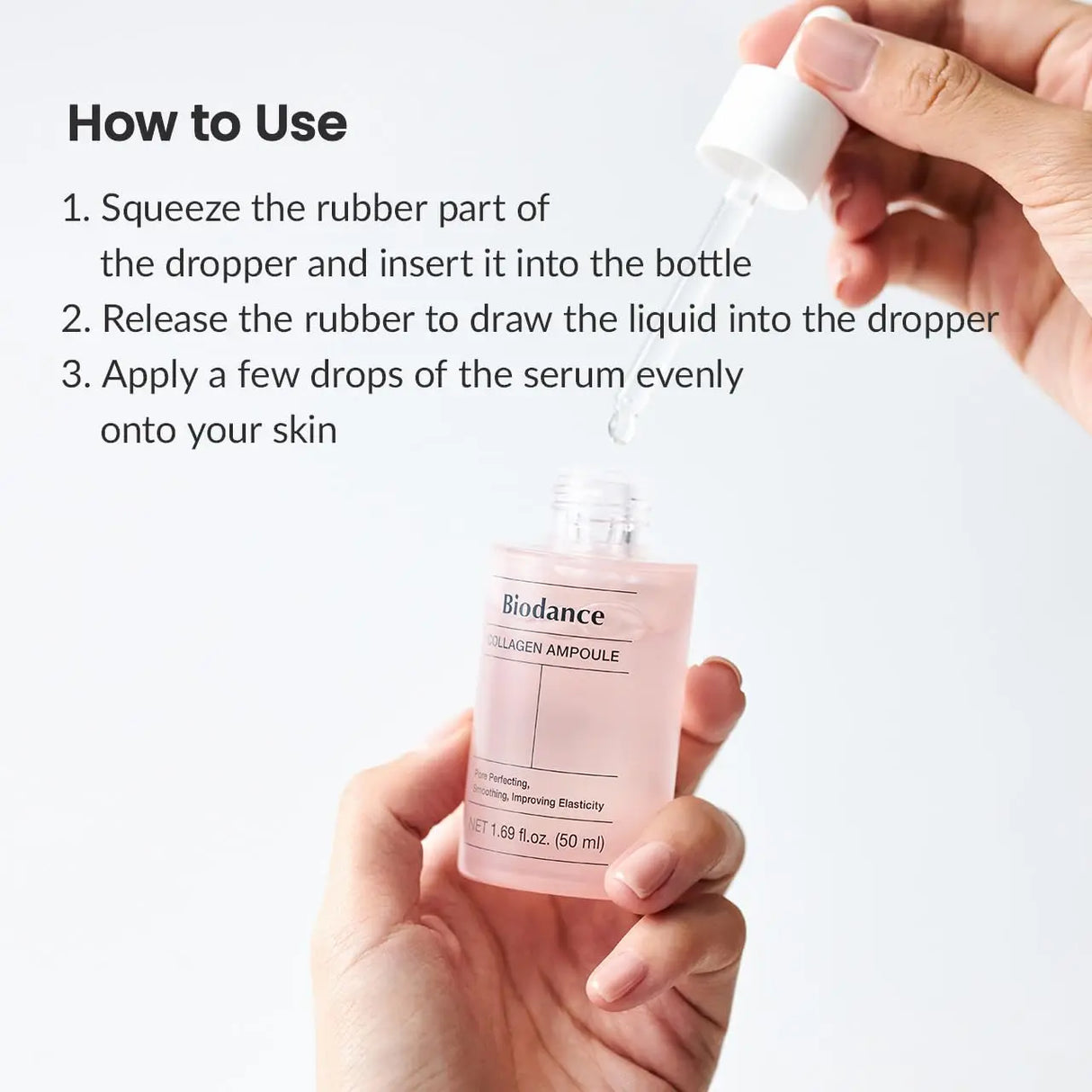 Ampolla de colágeno Biodance: suero de colágeno coreano para mejorar el rostro, reducir los poros y antienvejecimiento.