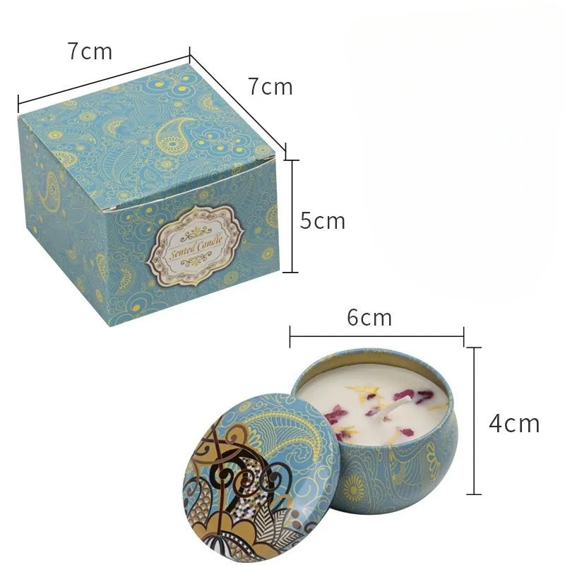 Juego de velas perfumadas (1 unidad/caja), regalo con motivos árabes islámicos, fragancia en tarro, velas de incienso románticas sin humo para parejas.