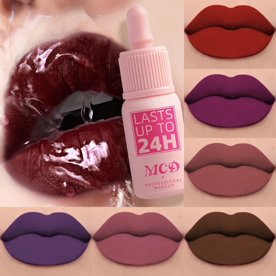 Brillo de labios de lujo: brillo de labios duradero, resistente al agua y humectante, aceite de tinte labial de alta pigmentación, maquillaje de belleza esencial para