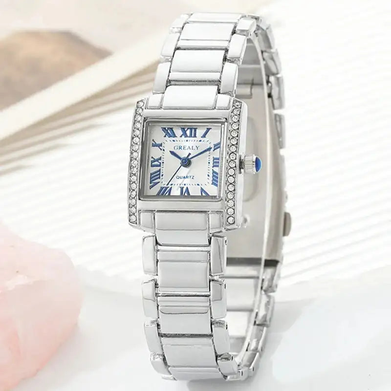 New Fashion Roman Scale Women Watches Luxury Ladies Wristwatch Quartz Watch Rhinestone Men Women Watches Relogio Feminino Clocks - Lootquake