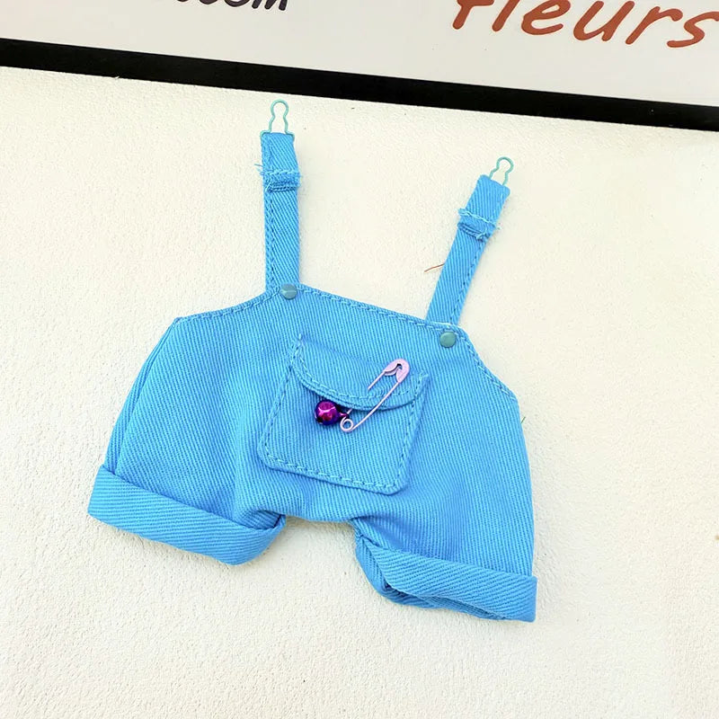 Ropa para muñecas Labubu, conjunto de policía, camiseta de verano, muñecas Labubu I II Idol de 15/17 cm, ropa para sentarse, accesorios de fiesta, regalos DIY