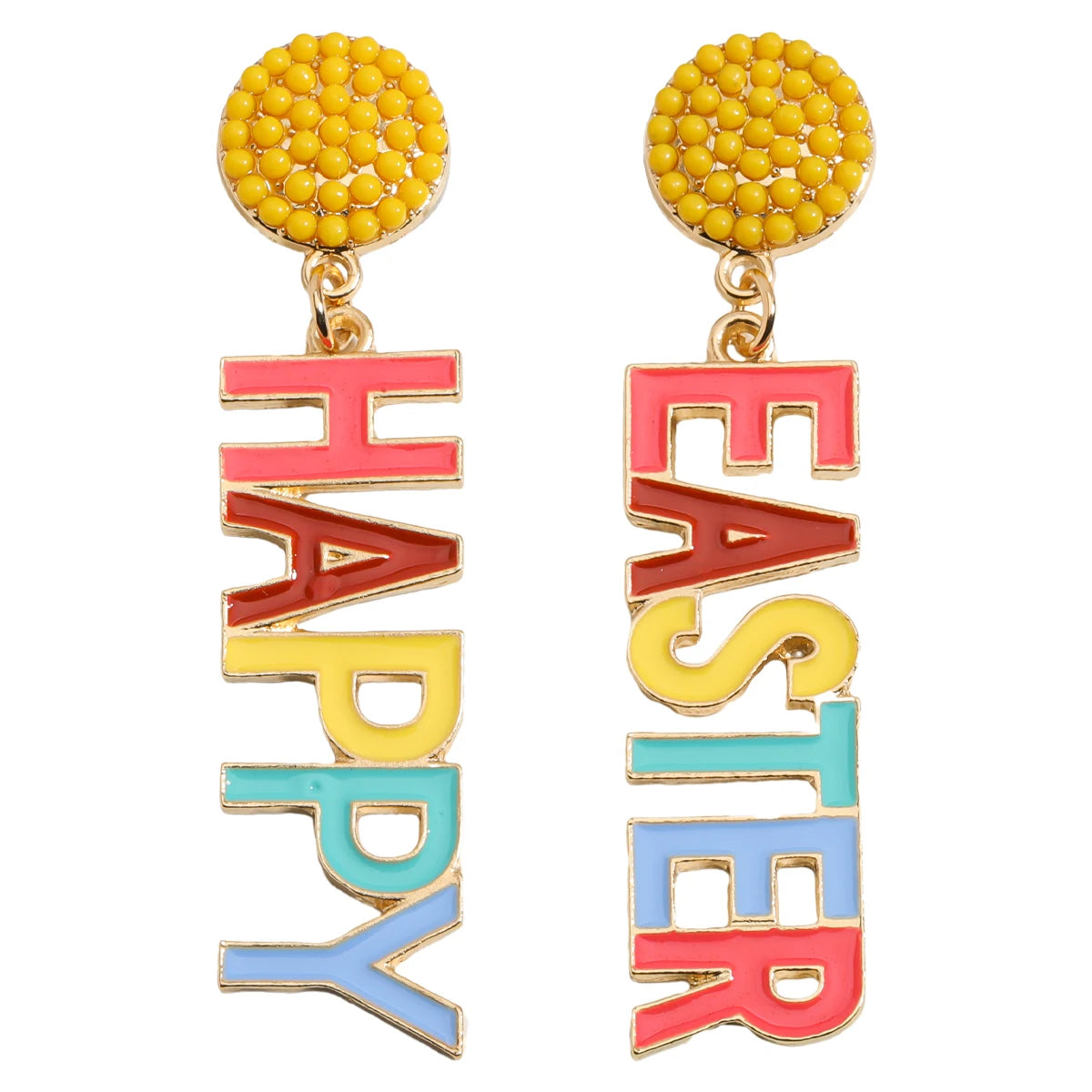 Best Lady Easter Earrings Alloy Pearls Rabbit Egg Shells Chicken Letters Tassels Various Options For You To Match - Lootquake