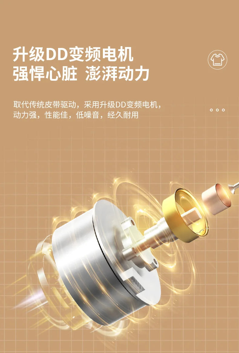 Mini machine à laver portable entièrement automatique, séchage domestique intégré pour sous-vêtements