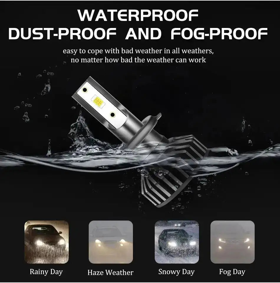 HLXG H7 H4 LED Headlight 12PCS 5570 CSP Chip 300W Auto LED Headlamp H8 H9 H11 H1 9005 9006 HB3 HB4 4300K 6K 8K Fog Lamp 12V - Lootquake