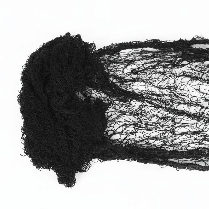 2M/4M Halloween Decorations Black Creepy Gauze Cloth Window Table Door Net Spooky Fancy Dress Party Haunted House Wall DIY Decor