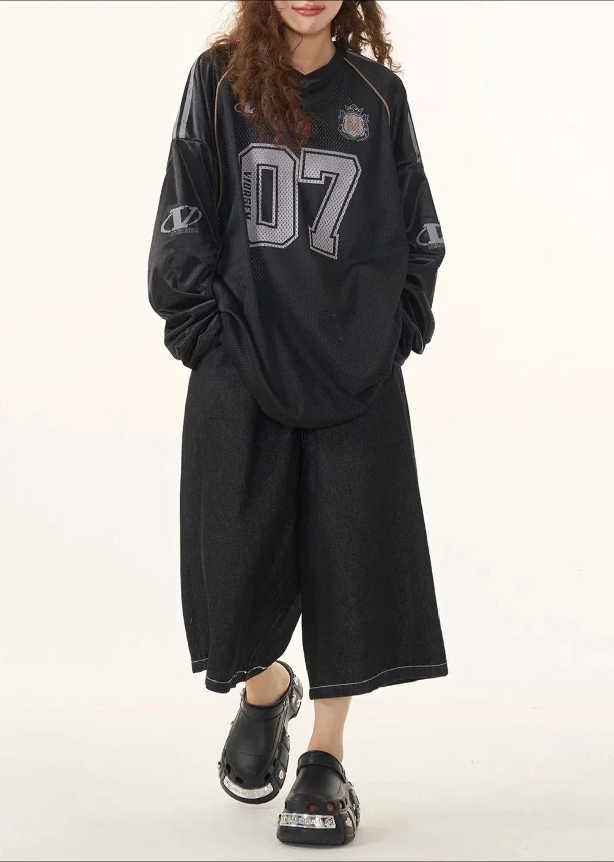 New Y2k Long Sleeve T Shirt Men and Women Harajuku Retro Letter Print Knitted Loose Sweatshirt Hip Hop Punk Long Sleeve Clothes - Lootquake