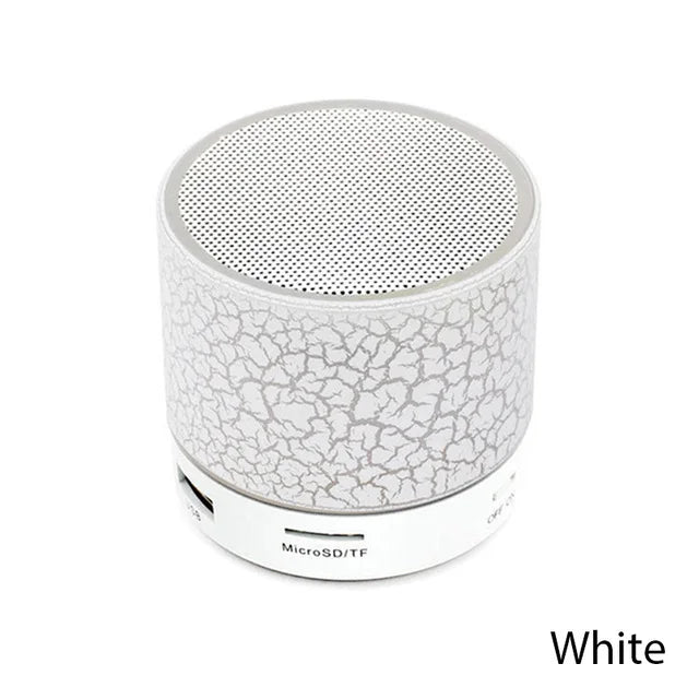 Mini altavoz Bluetooth inalámbrico con LED, tarjeta TF, subwoofer USB, sonido MP3 portátil, altavoz inalámbrico para teléfono inteligente