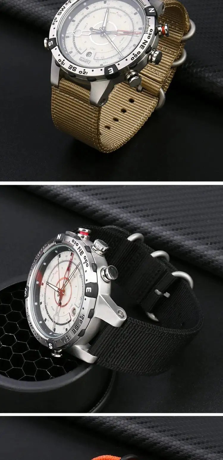 For TIMEX Tide Canvas Convex Strap Male Compass Bracelet T2N721 T2N720 TW2T76500 TW2T76300 Nylon Watchband 24*16MM Wristband - Lootquake