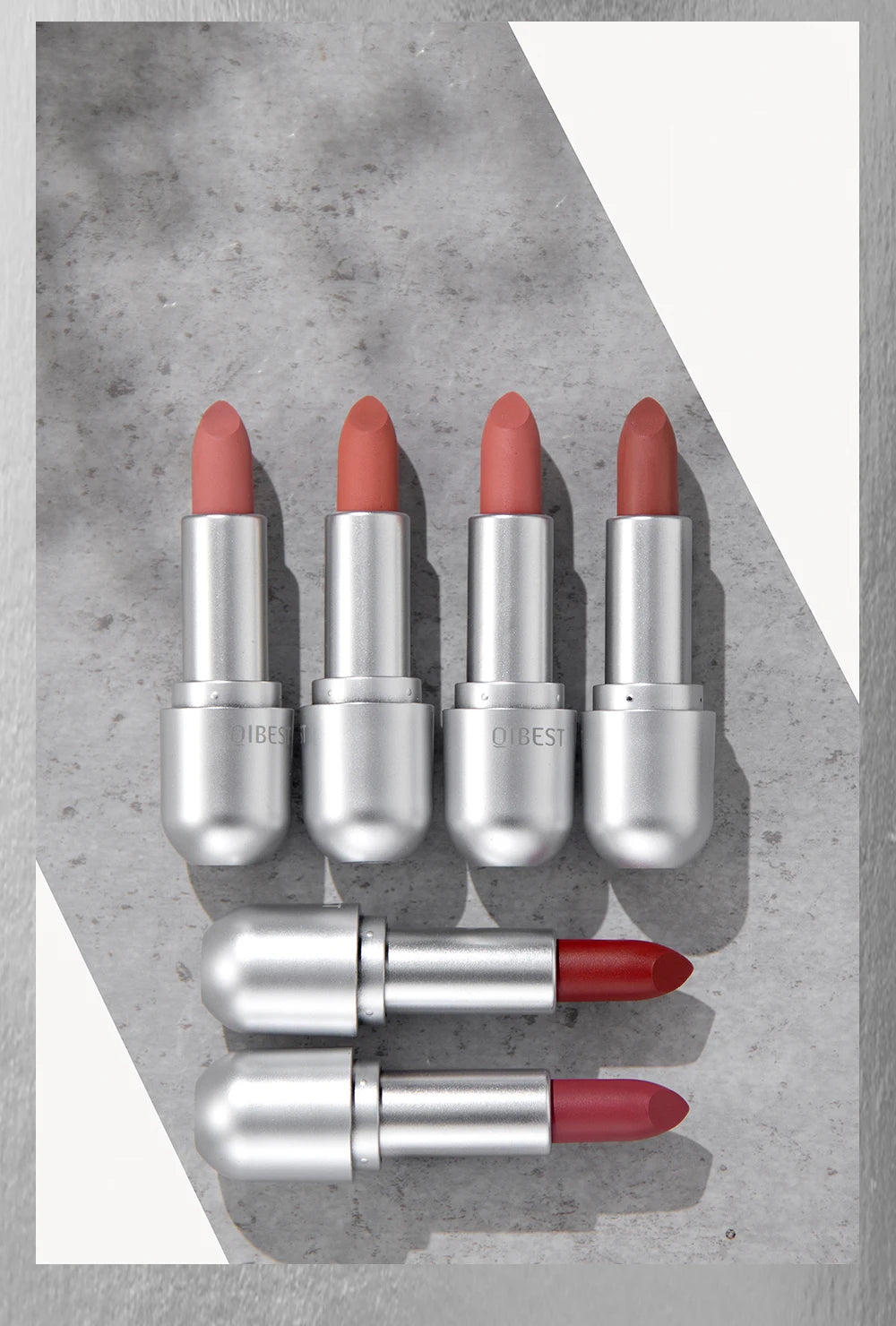 High Quality Professional Lipsticks Nude Matte Lipstick Long Lasting Moisturizing Makeup Sexy Red Lipgloss Tint Lips Cosmetics