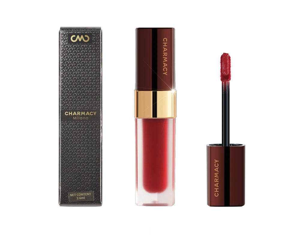 CHARMACY 8 Colors Lip Gloss Lasting Waterproof Velvet Moisturizing Liquid Lipstick Professional Non-stick Cup Lip Glaze Makeup