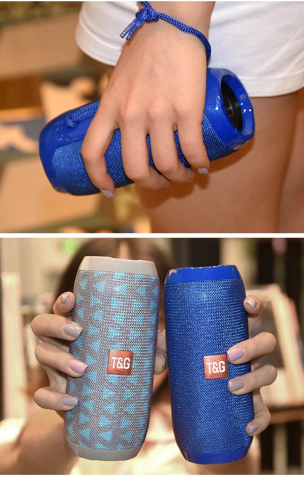 Bluetooth Speaker T&G TG117 Portable TWS Sound Box Waterproof Loudspeaker Outdoor Stereo Surround Speakers Support TF FM Radio