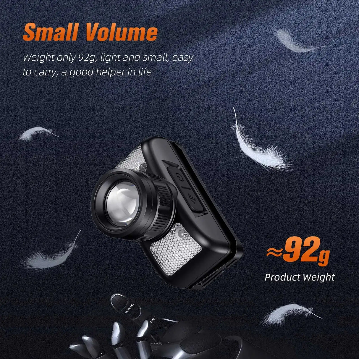 SUPERFIRE HL91 Powerful COB LED Headlamp Induction Zoom USB-C Rechargeable Head flashlight Work Lamp fishing camping Headlight - Lootquake