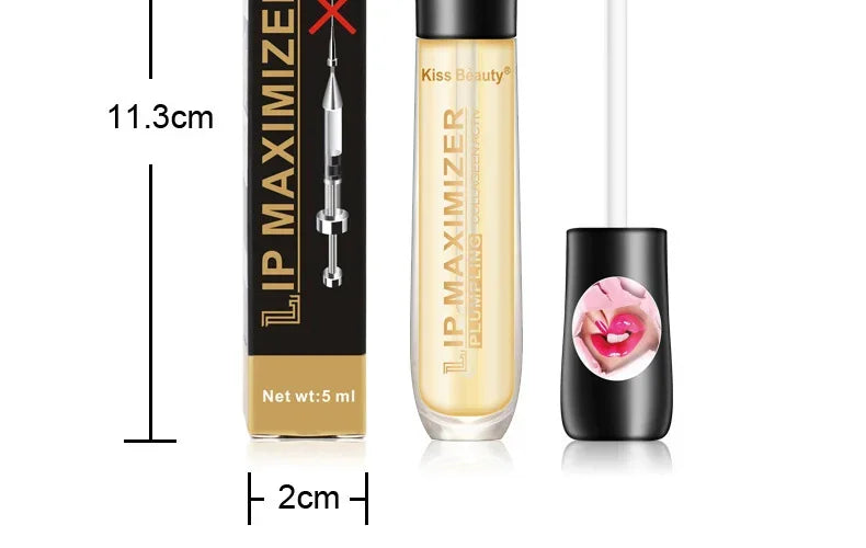 Sérum volumateur rapide pour les lèvres, huile à lèvres sexy, gloss, augmente l'élasticité des lèvres, réduit les ridules, illumine et hydrate les lèvres.