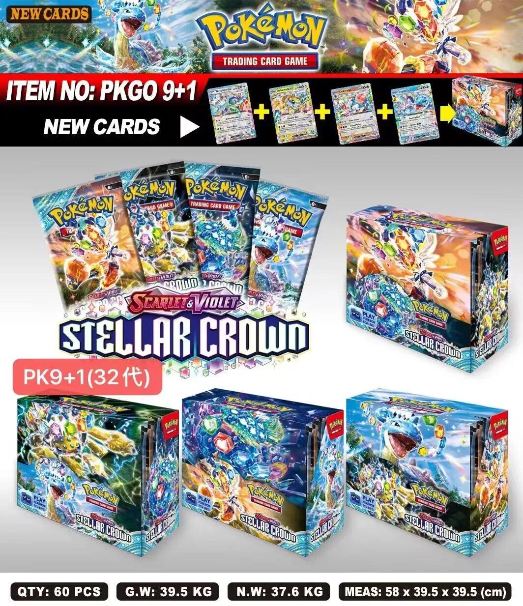 324 to 360 Piece Set Pokemon Cards Scarlet and Violet 151 Astral Radiance Evolutions Ultra Prism English Booster Battle Transaction Cards