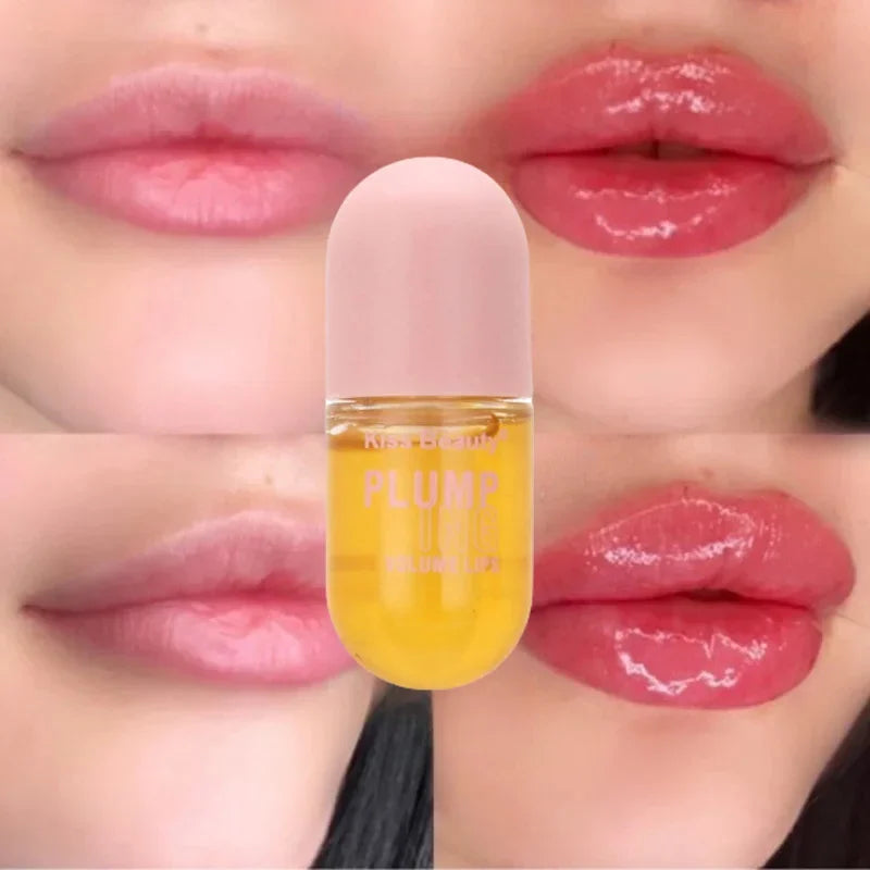 Aceite voluminizador de labios que rellena los labios al instante, aumentando su elasticidad, hidratación duradera, brillo y saturación, belleza, maquillaje, cuidado de labios.