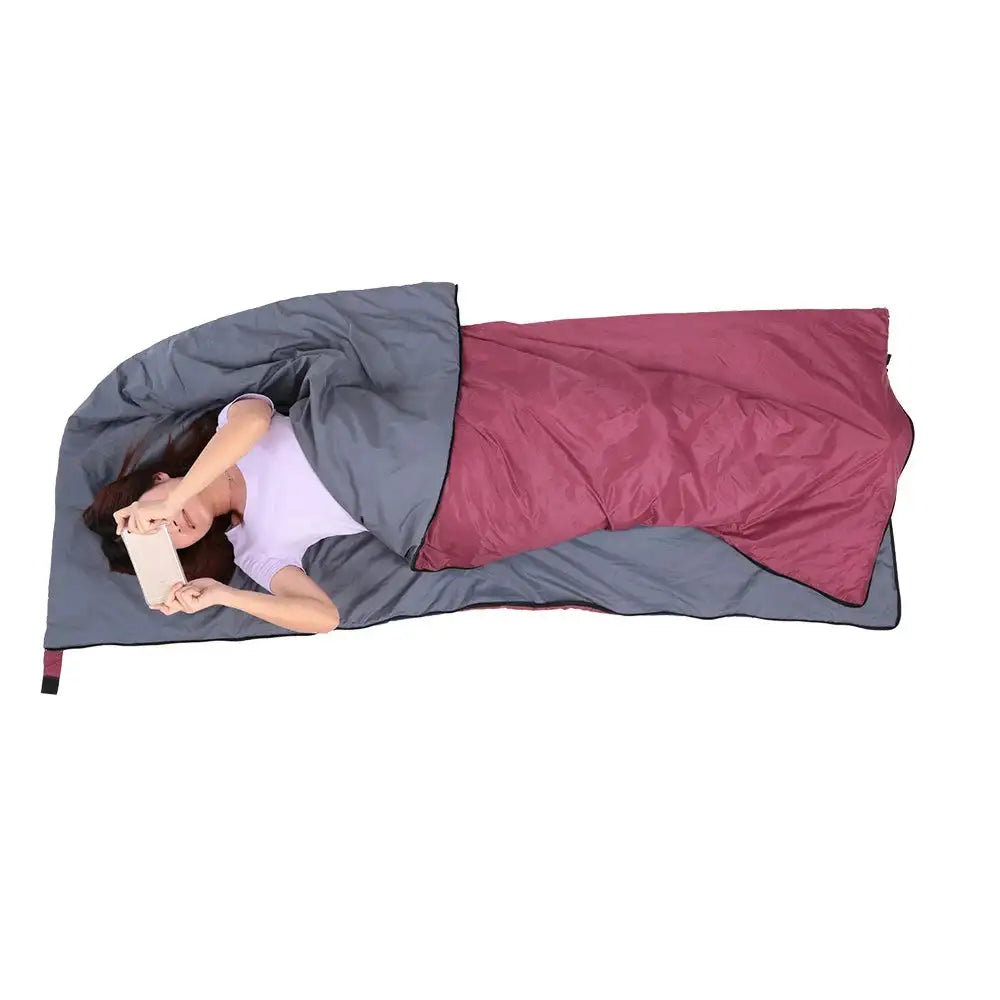 Saco de dormir portátil para exteriores Lixada de 190 x 75 cm, para acampar, viajar, senderismo, multifunción, ultraligero, 680 g, para mochileros.