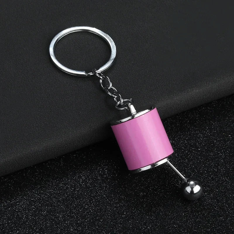 Personalized Keychain Creative Metal Mini Car Parts Manual Transmission Auto Keyring Accessories Key Ring Chain Men Lover Gift - Lootquake