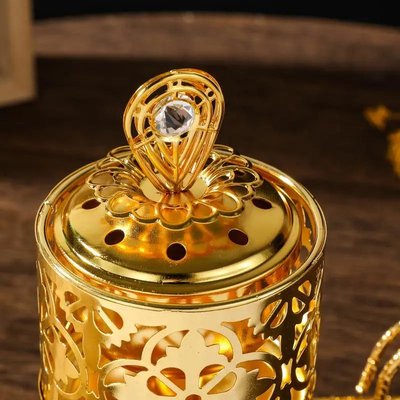 Difusor de fragancias de cristal estilo marroquí con forma de linterna árabe nocturna, candelabros de lujo para decoración del hogar.