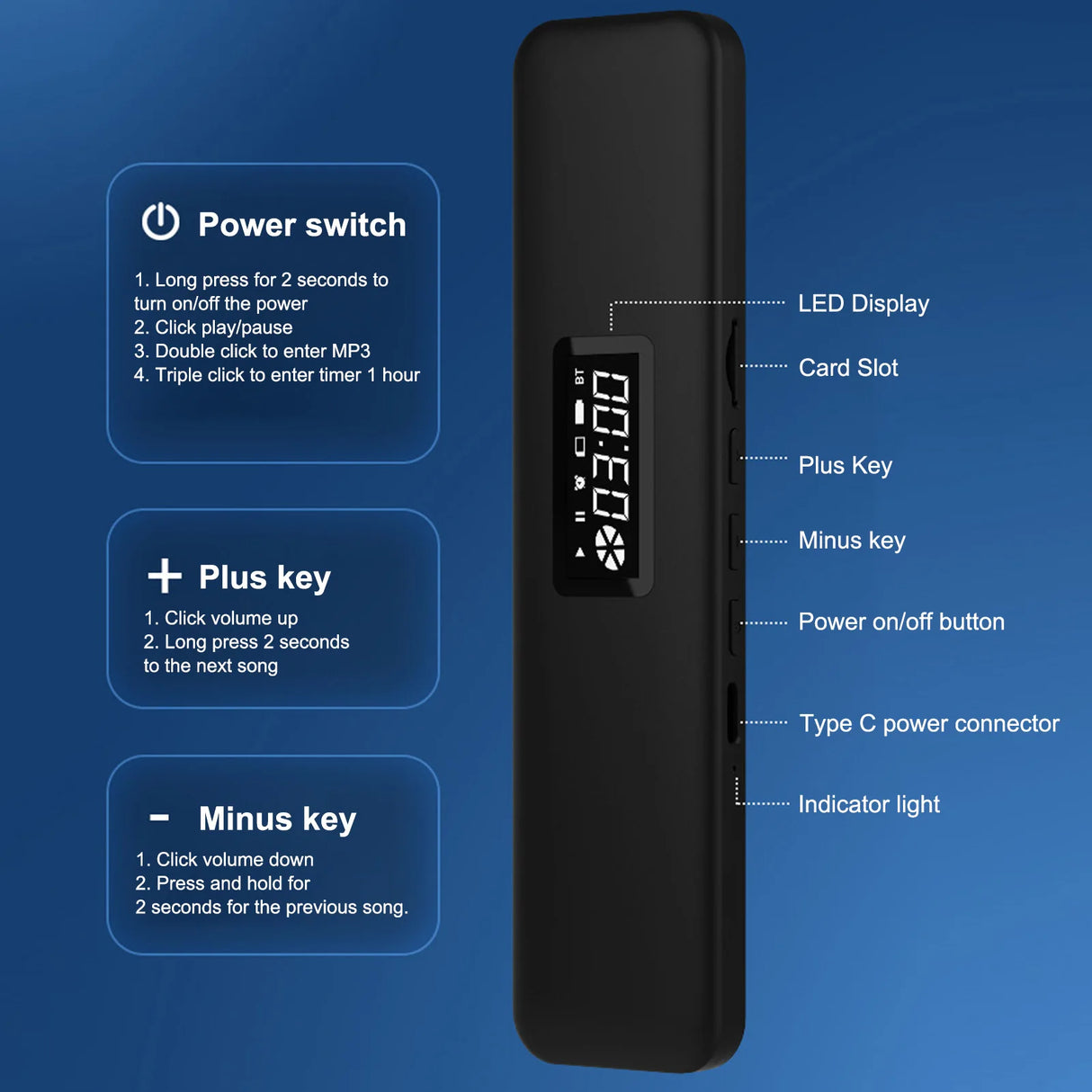 Enceinte d'oreiller sans fil Bluetooth, contrôle manuel du volume, minuterie, conduction osseuse, basses stéréo, pour le bureau