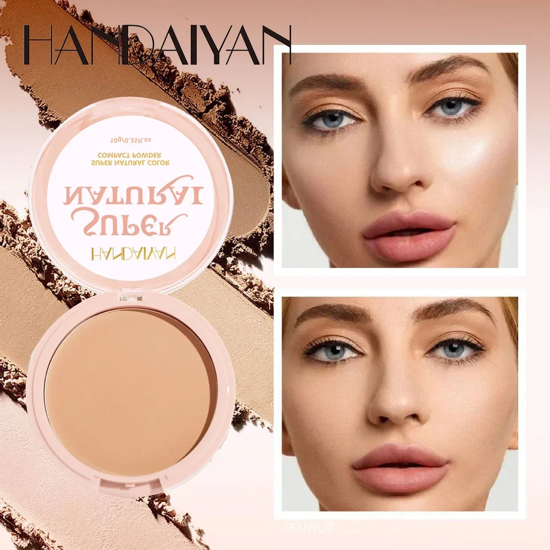 8 Colors Matte Face Pressed Powder 24 Hours Oil Control Natural Foundation Brightening Full Coverage Setting Powder Face Makeup