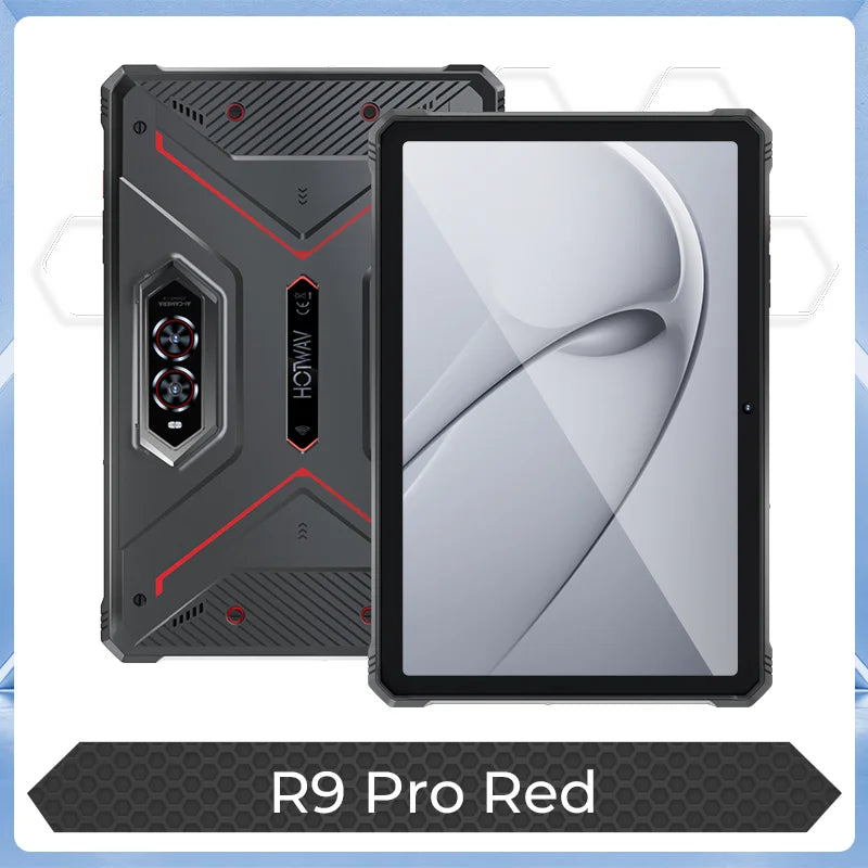 Tablette robuste HOTWAV R9 Pro 11 pouces FHD+ 2K, batterie de 20 080 mAh, Android 14, 6 Go, 256 Go, appareil photo, 4G, version internationale