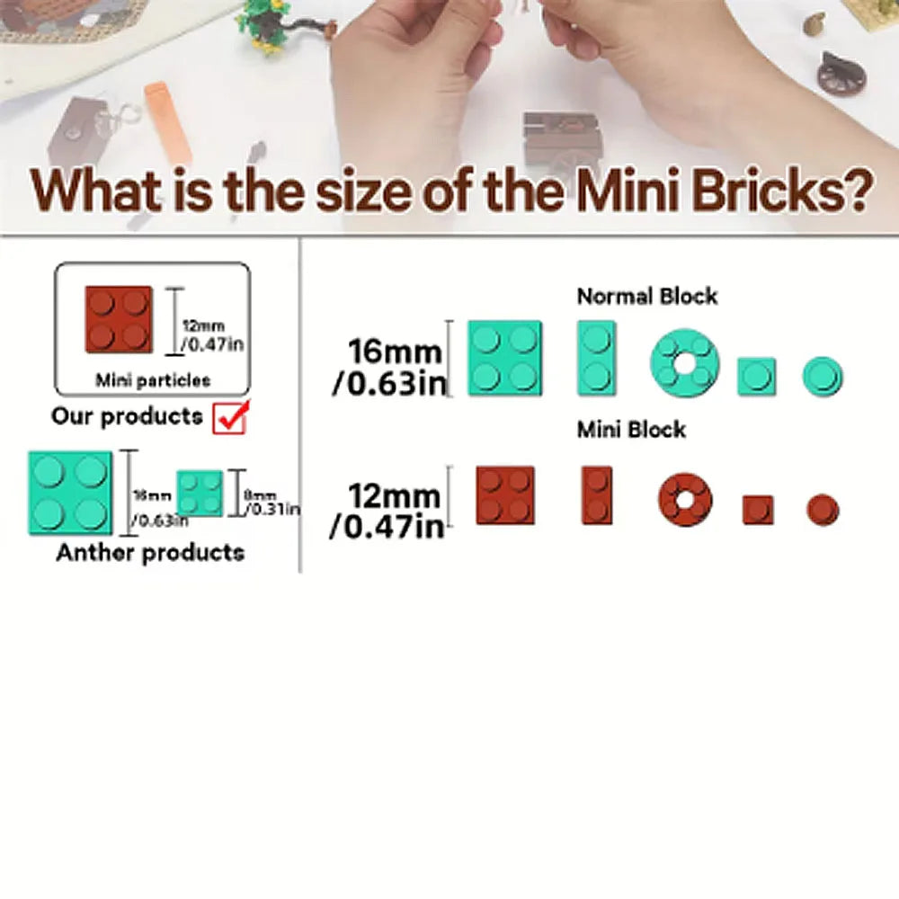 European Market Street Villa House Model Building Blocks MINI Creative Architectural Scene Light Assemble Brick Toy Kid Gift - Lootquake