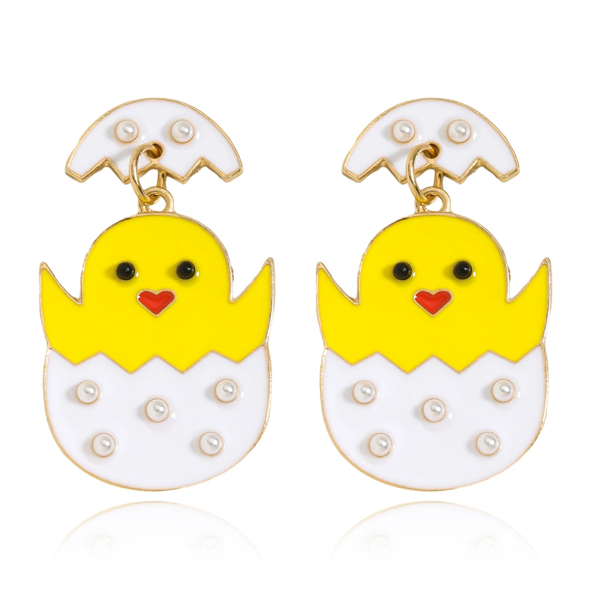 Best Lady Easter Earrings Alloy Pearls Rabbit Egg Shells Chicken Letters Tassels Various Options For You To Match - Lootquake