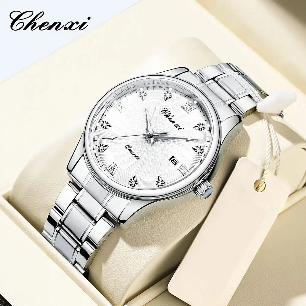 Luxury Watches For Men 2025 New CHENXI Fashion Casual 39mm Dial Waterproof Date Quartz Watch Man Original Reloj Hombre - Lootquake