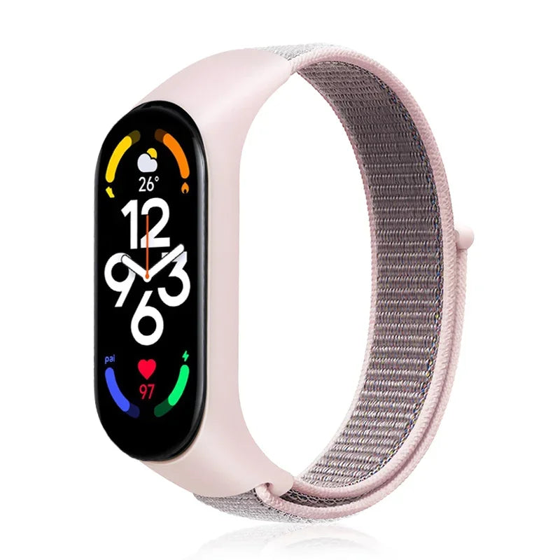 Nylon loop For Xiaomi Mi Band 7-7 nfc smartwatch Wristband Sports Miband7 Correa Replacement Bracelet smart band 7 6 5 3 4 Strap - Lootquake