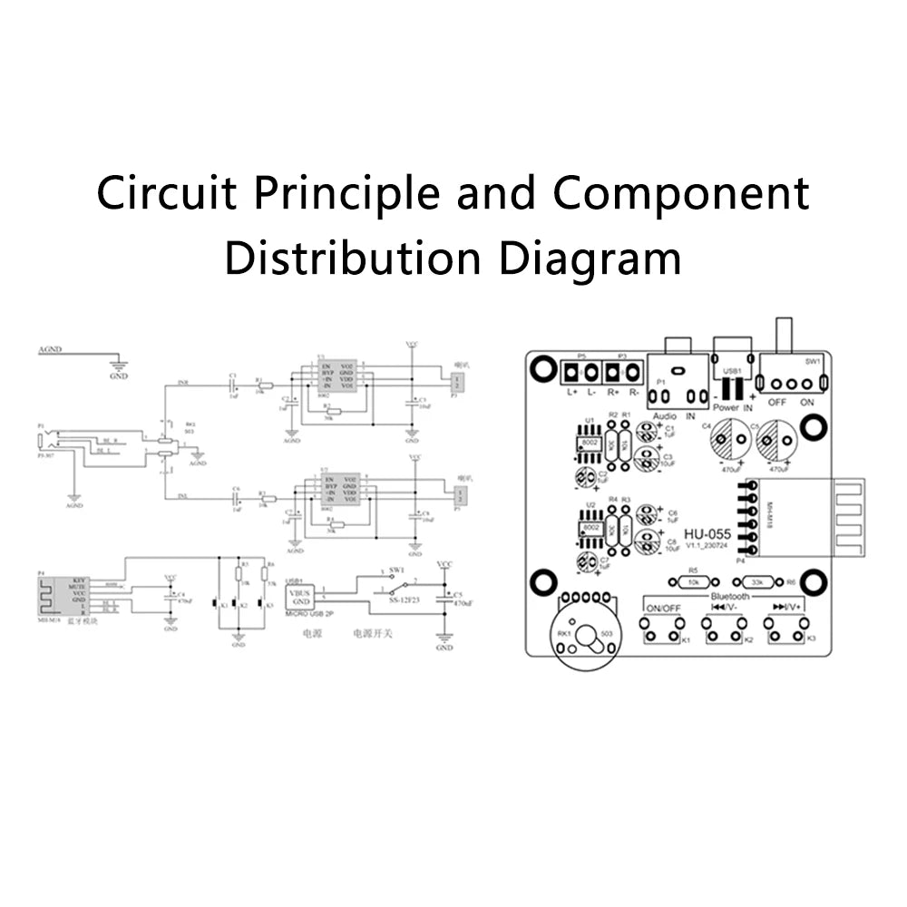 Kit d'enceintes Bluetooth DIY, projet de soudure, mini amplificateur de son stéréo USB pour la maison, kits électroniques DIY pour la pratique de la soudure