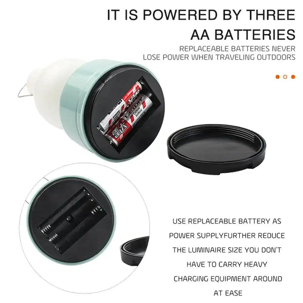 Portable Camping Lights Waterproof Outdoor Camp Lamp 2 Lighting Modes Tent Lamp for Hiking Climbing Yard - Lootquake